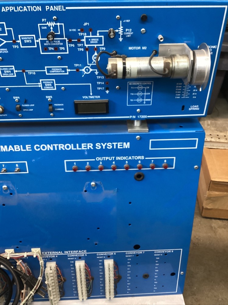 Amatrol Programmable Controller System Motor App.panel #17205