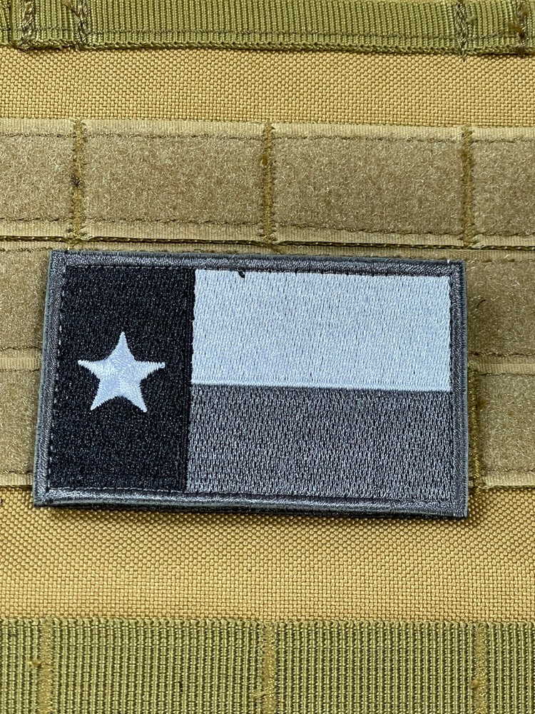 Teax Flag Patch Tactical Military Morale Hook Loop backed
