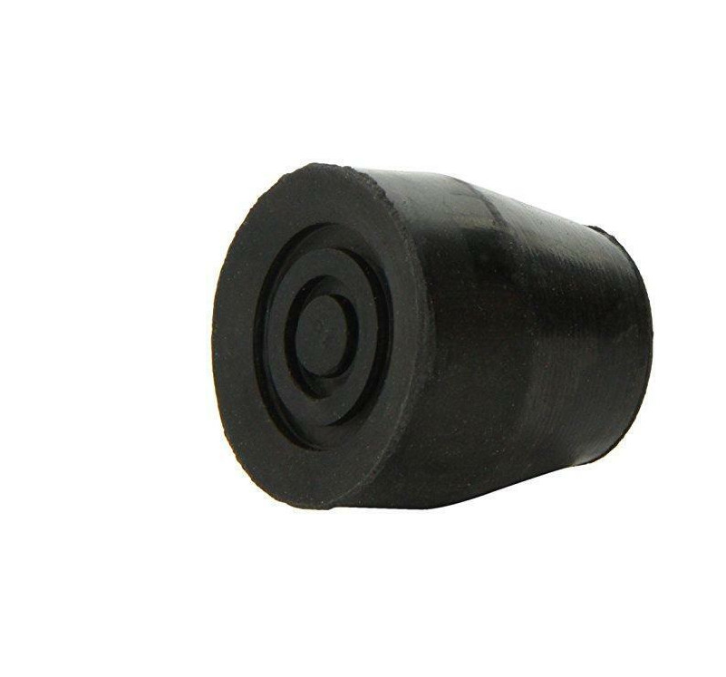 DMI Walker and Cane Tips with Metal Inserts, ¾ Inch Black 2 Count
