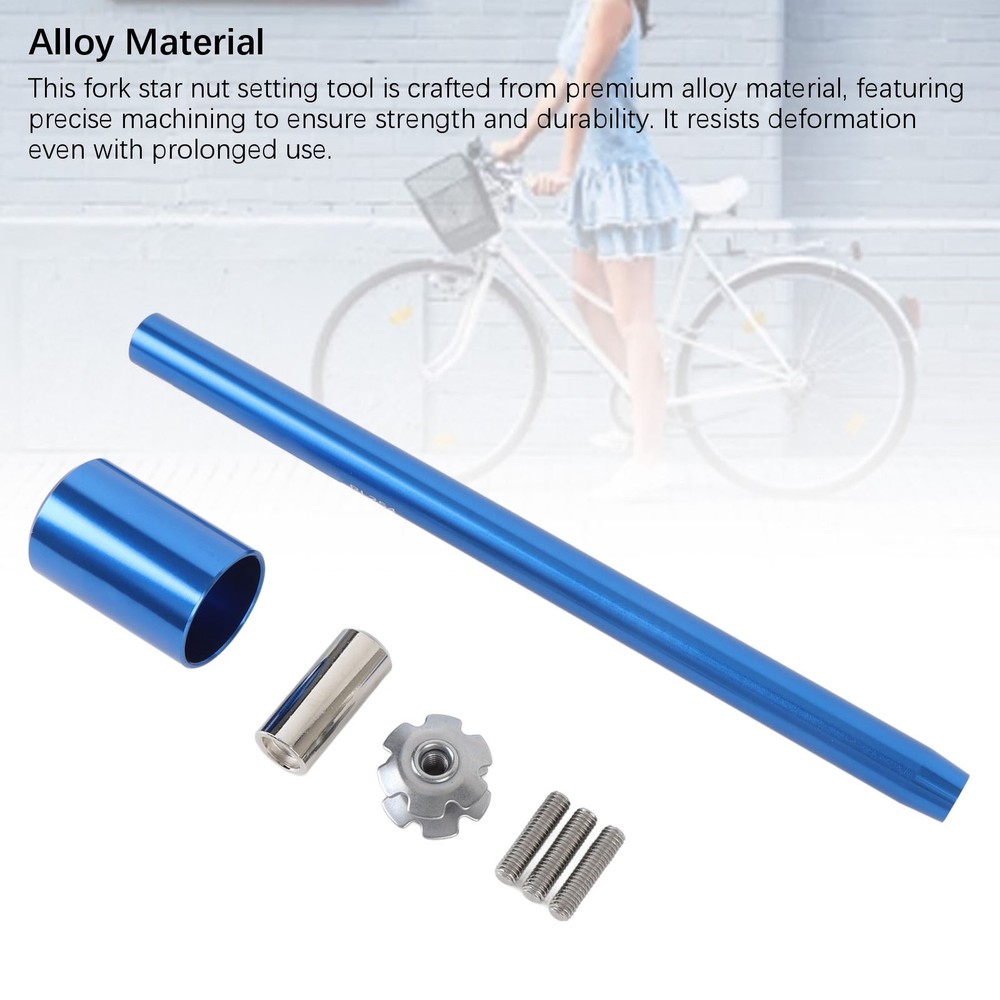 Cycle Fork Star Nut Setting Tool Alloy Front Fork Headset Driver DIY Star N FGJM