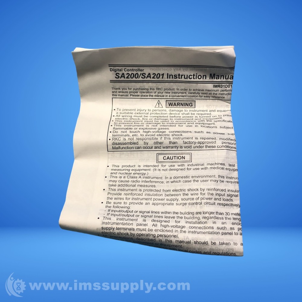 RKC DIGITAL TEMPERATURE CONTROLLER SA200 FNFP