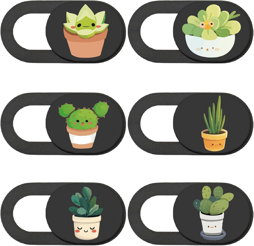 6Pcs Webcam Camera Covers Privacy Security Guard Slide Phone Webcam Protector