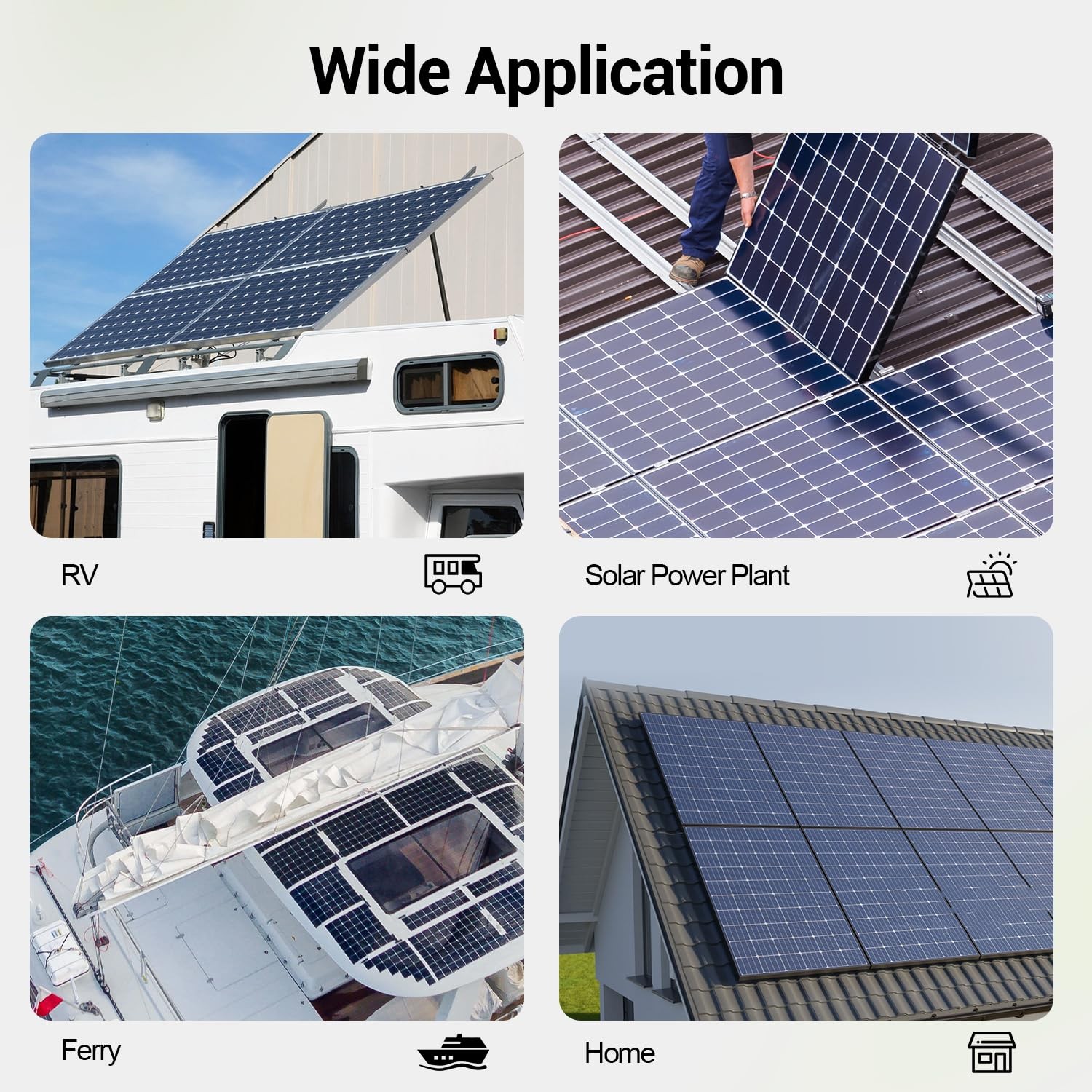 Aimou 20Feet 10AWG Solar Extension Cable, 10 Gauge Panel 10AWG, 20FT