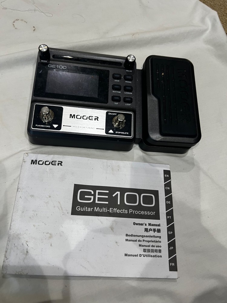 MOOER GE100 Guitar Multi-effects Processor Effect Pedal + Loop Recording-R2