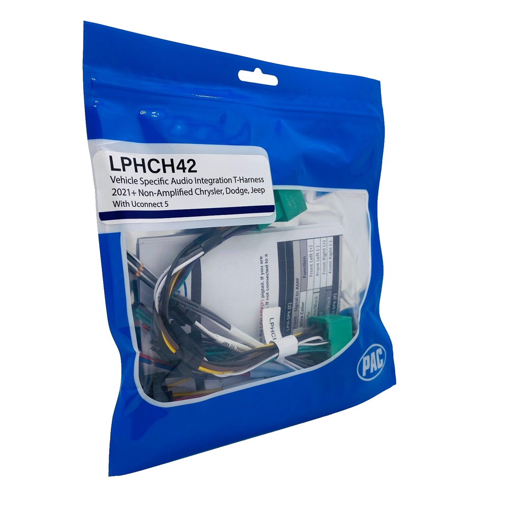 PAC Amplifier Integration Solution for 2021-2024 Dodge Jeep Ram LPHCH42+LPA-E.4