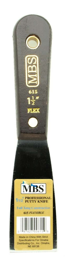 3pc MBS 1.5" Professional Quality Flexible Putty Knife
