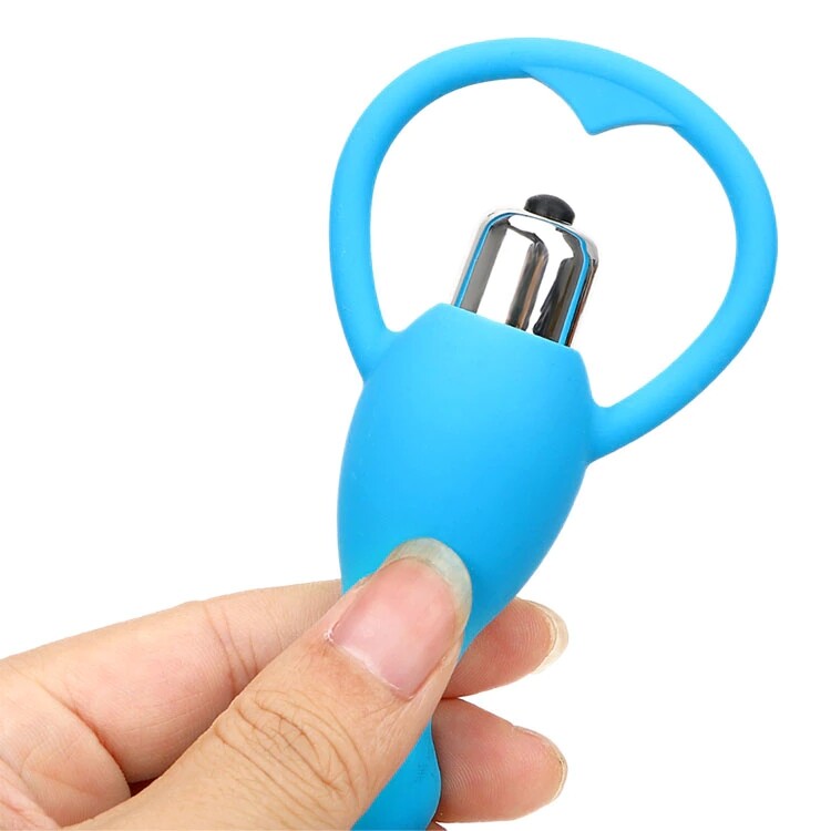Anal Plug Beads Butt Extender with Removable Bullet Vibrator Prostate Massager