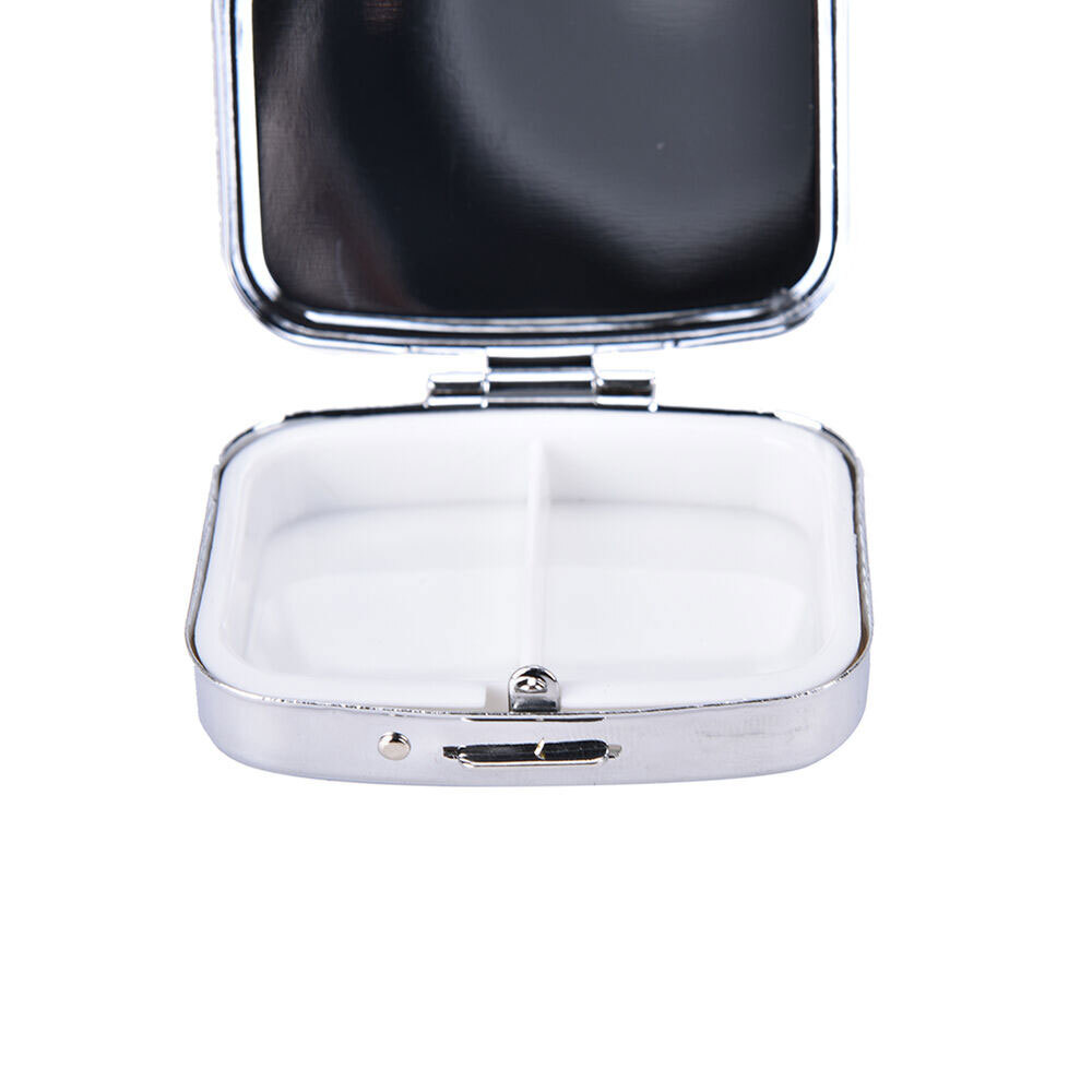 US 2Pcs Small Pill Box Medicine Organizer Portable Container Case Storage Holder