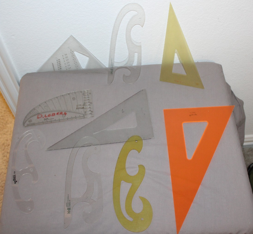 VTG Lot 25 Architectural Engineer Engineering Drafting Templates Tools Stencils