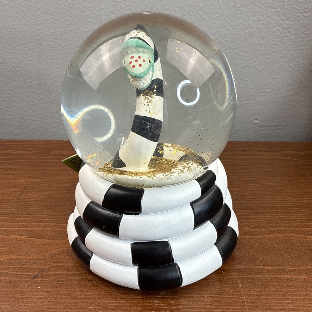Beetlejuice Sand Worm Snow Globe 5”