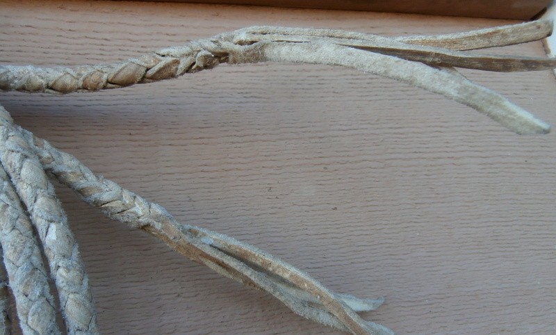 Vintage Ranch Custom Braided Rawhide Horse Bridle Split Reins