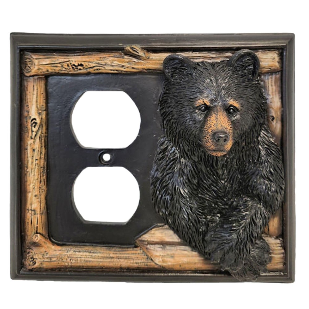Double Outlet Decorative Light Switch Cover Plate