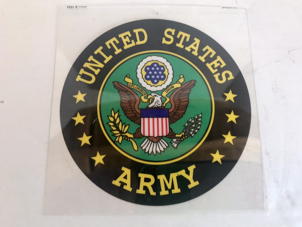 NEW U.S. ARMY 4” STICKER INSIDE APPLICATION