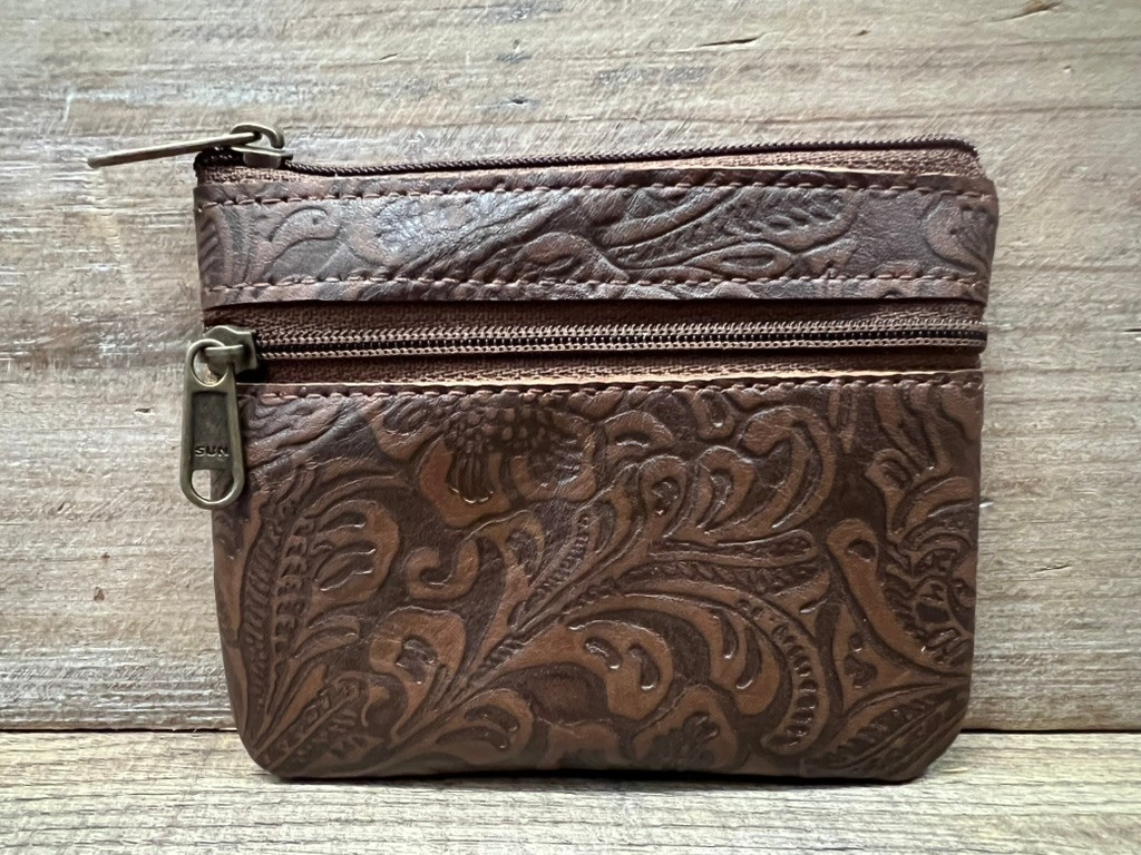 Genuine Cowhide and Leather Coin Purse