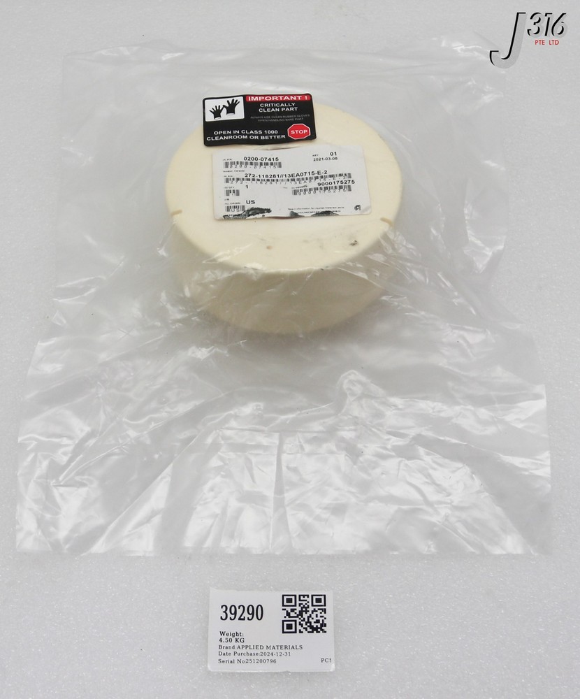 39290 APPLIED MATERIALS ISOLATOR CERAMIC 0200-07415