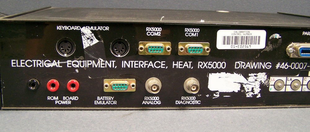 ELECTRICAL EQUIPMENT INTERFACE HEAT RX5000 SN 03