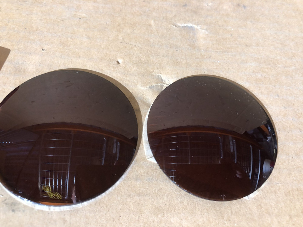 Sunglasses Lenses UV400 Plano Base Ultraviolet Protected Solid Brown