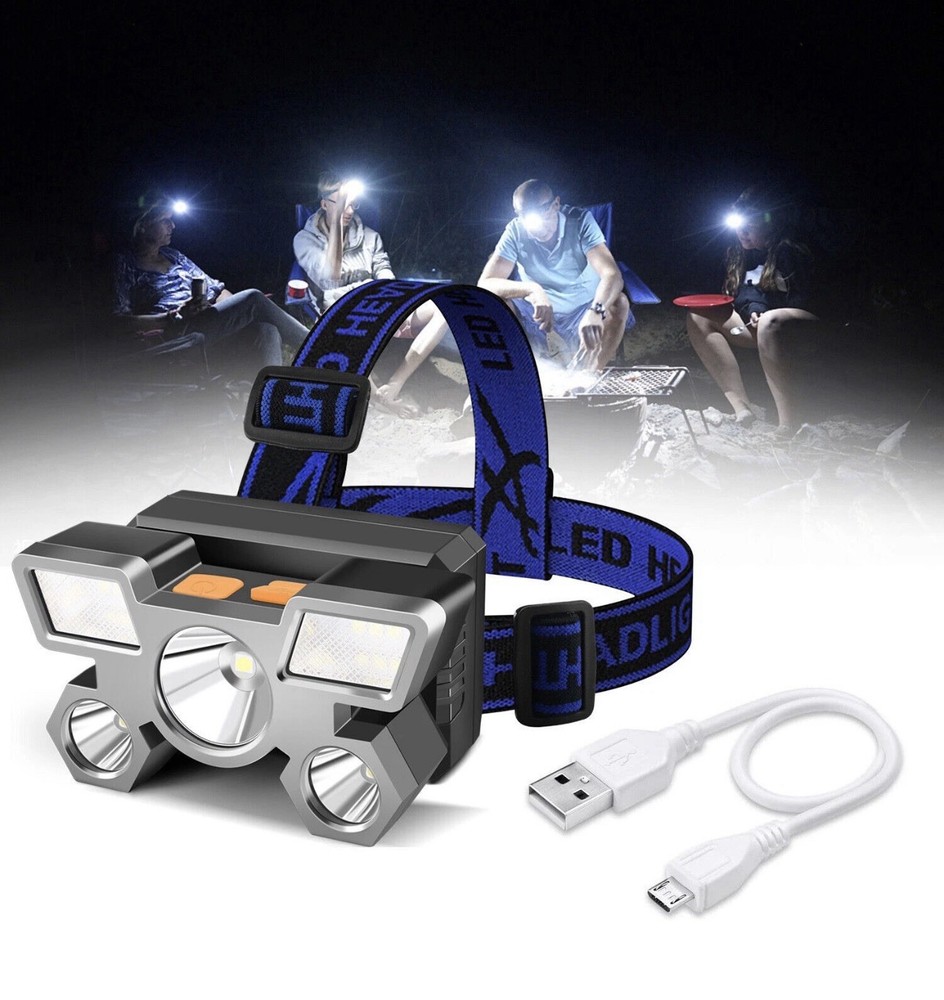 4PCsHeadlight Waterproof Headlamp Night Buddy LED Motion Sensor Head Torch Lamp