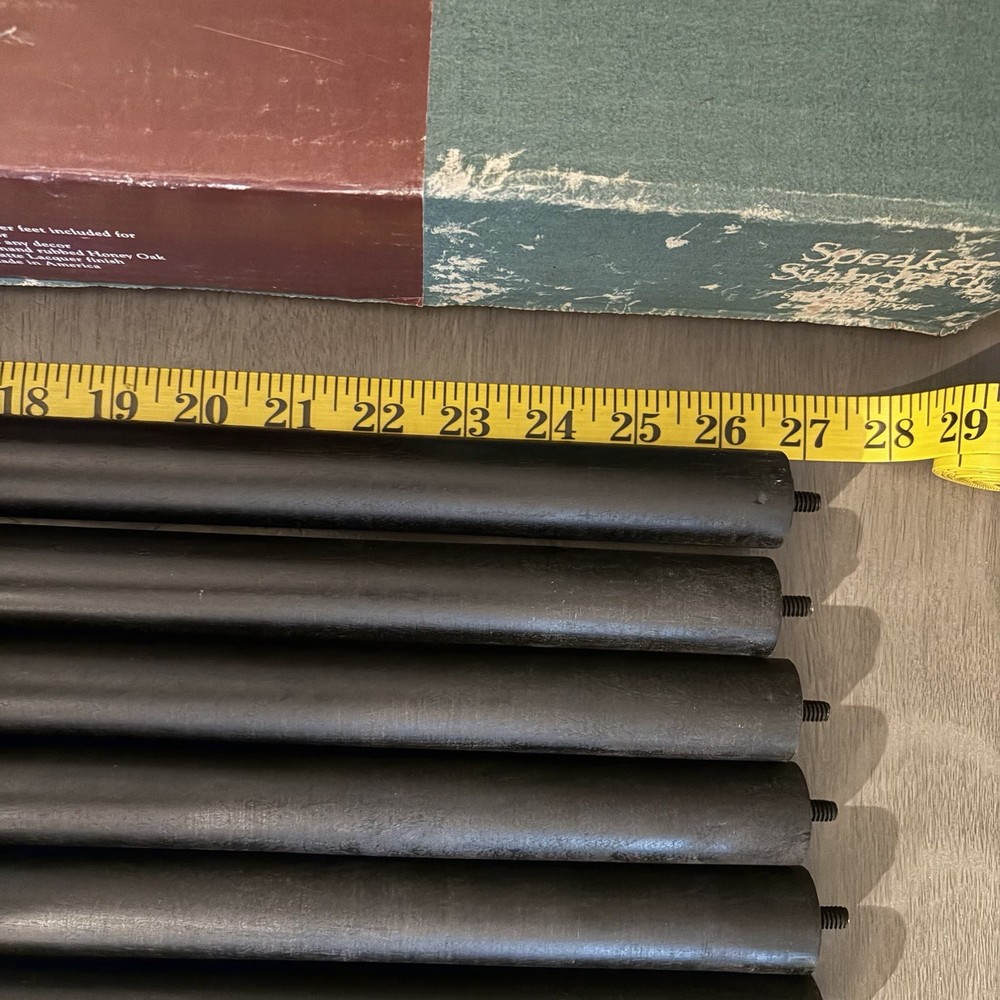 Speaker Stands Solid Oak Black By Tree Dimensions Boone N.C. Adjustable