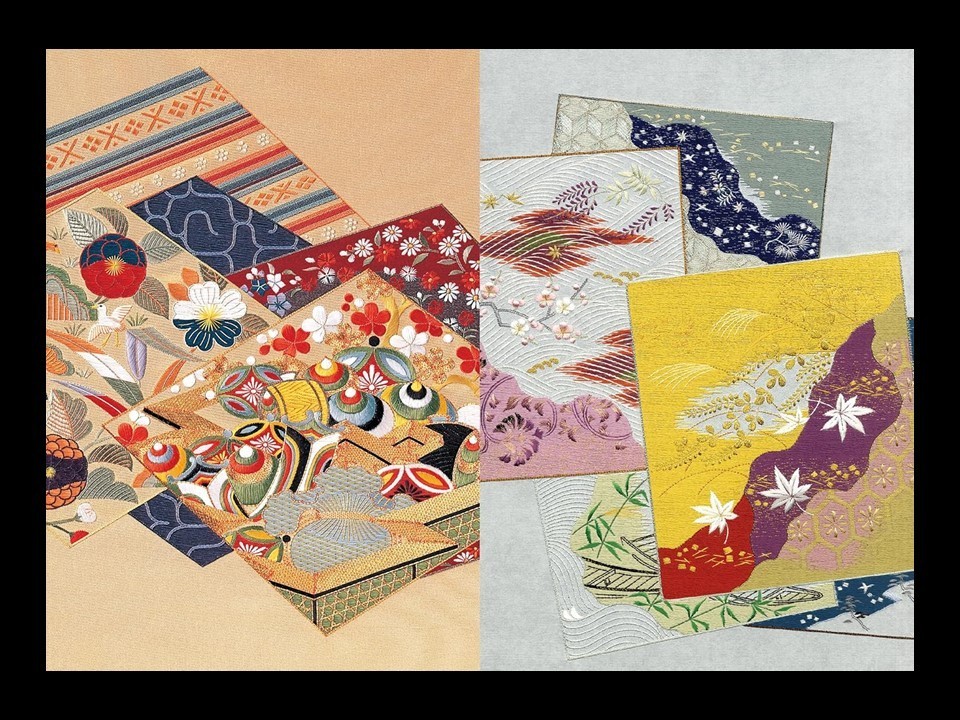 Traditional Japanese Patterns: Hand Embroidery Patterns １＆２