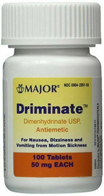 DRIMINATE 50MG TABLET BOXED 100CT MAJOR