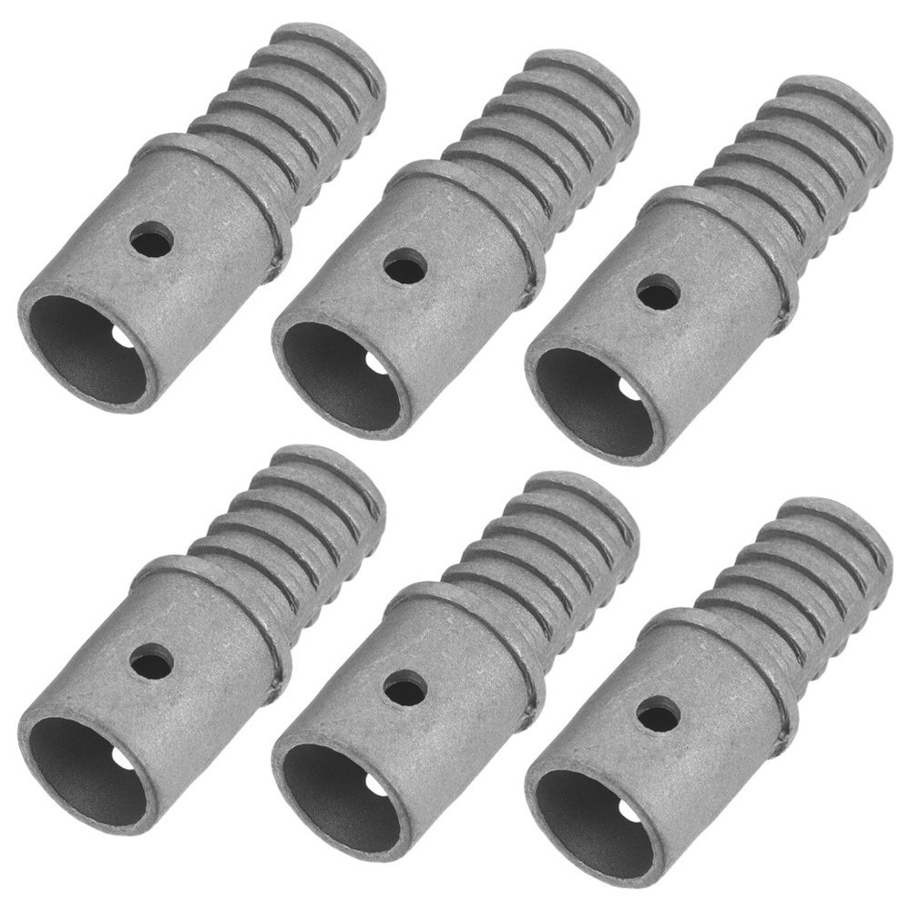 6 Pcs Broom Pole Adapter Handle Threaded Tip Ferrule Replacement