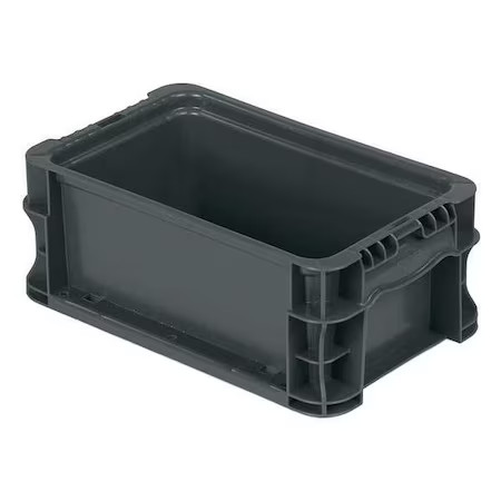 Orbis Nso1207-5 Gray Solid & Stackable Straight Wall Storage Container, 0.7