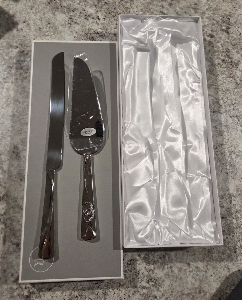 Things Remembered Wedding Cake Knife/Server Set, Silver