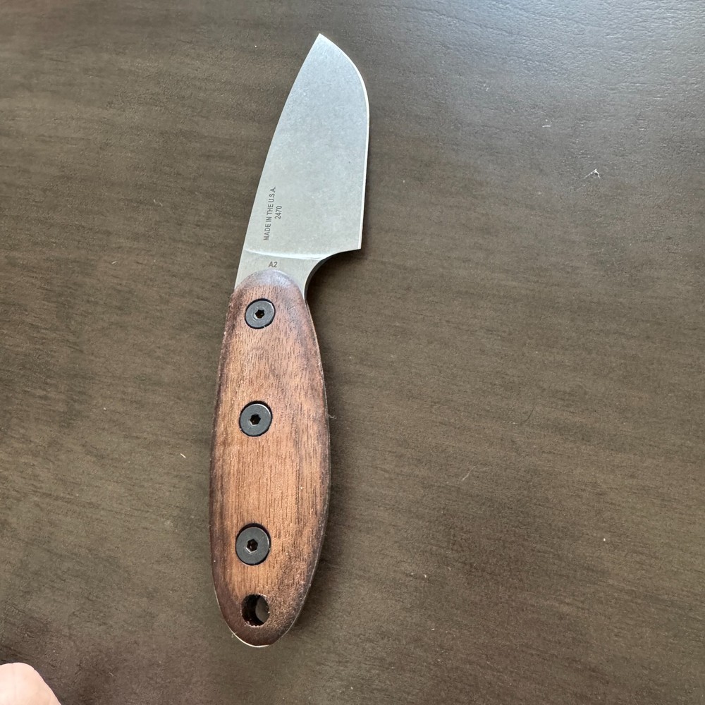Walnut scales for ESEE Sencillo knife