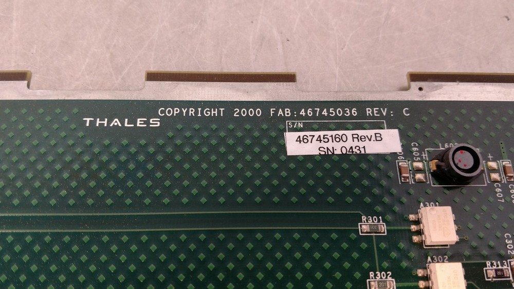 THALES 46745035 Rev. C User Card 3F