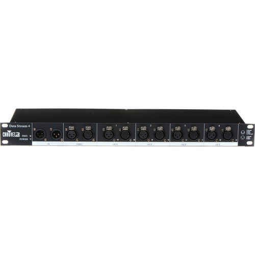 Chauvet DJ Data Stream 4 Optical DMX-512 Splitter w/ 4 Outputs From Single Input
