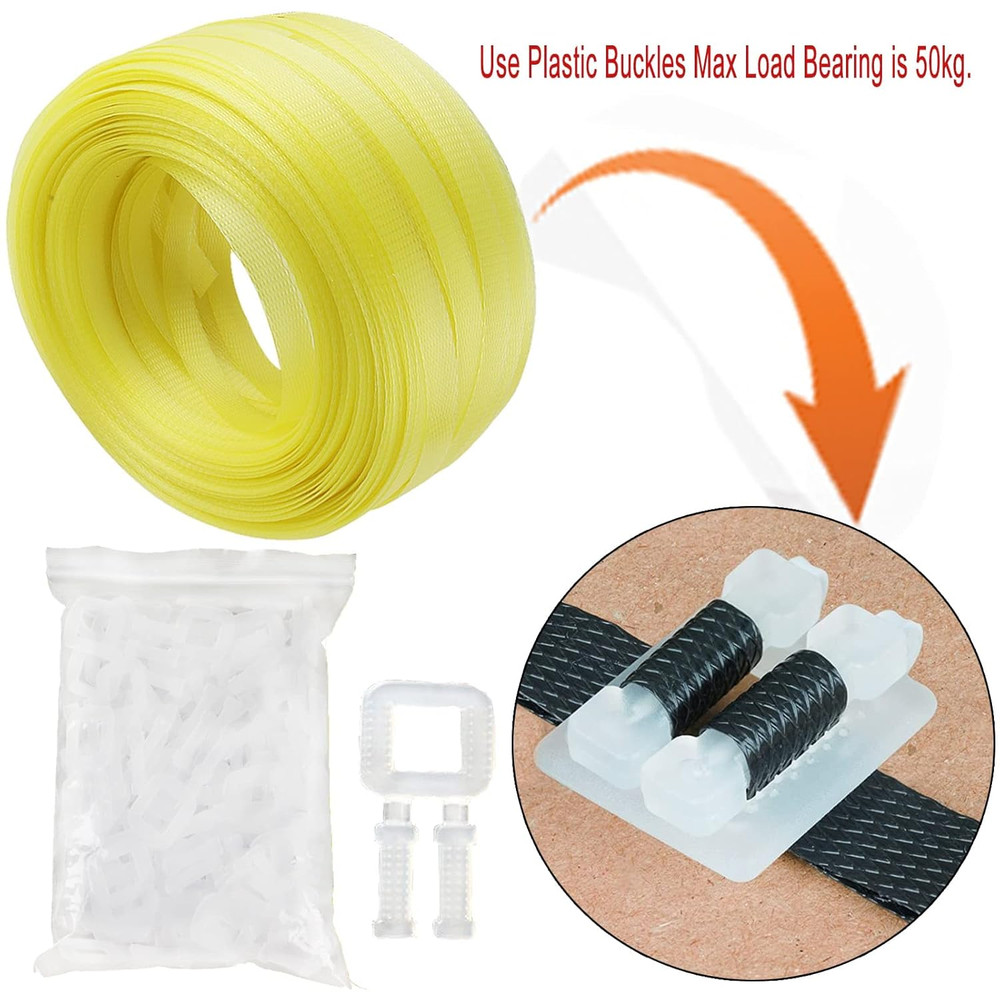 Box Packing Strapping Tool, Polypropylene Pallet/Box Strapping Kit: 330' X 1/2''