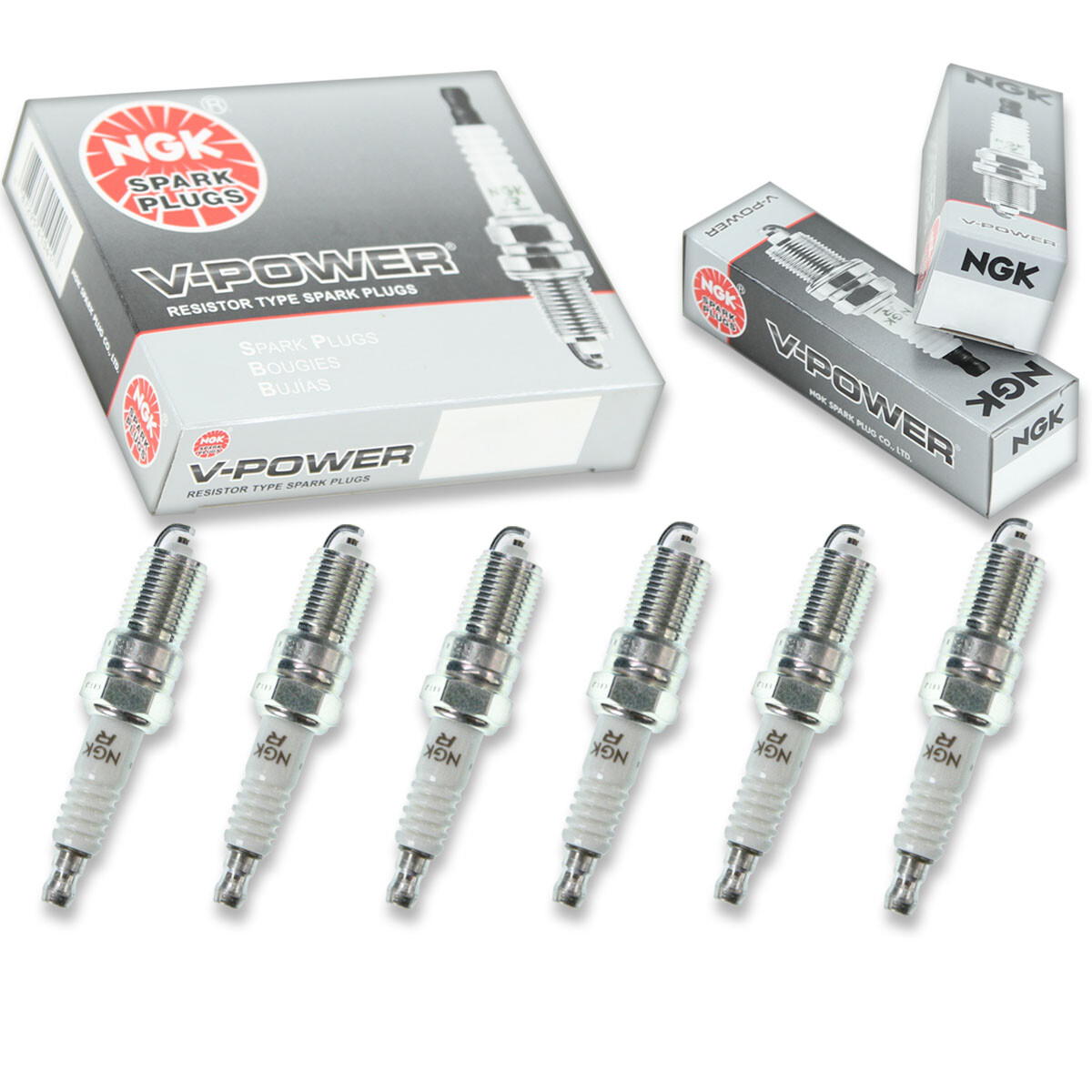 6 pcs NGK V-Power Spark Plugs for 1983-2007 Ford Ranger 3.0L  3.0L 2.8L 2.9L im