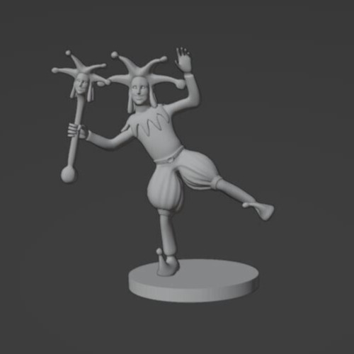 Court Jester Commoners & NPCs 28mm Scale DND D&D Tabletop Mini