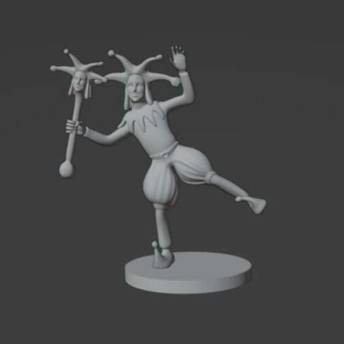 Court Jester Commoners & NPCs 28mm Scale DND D&D Tabletop Mini