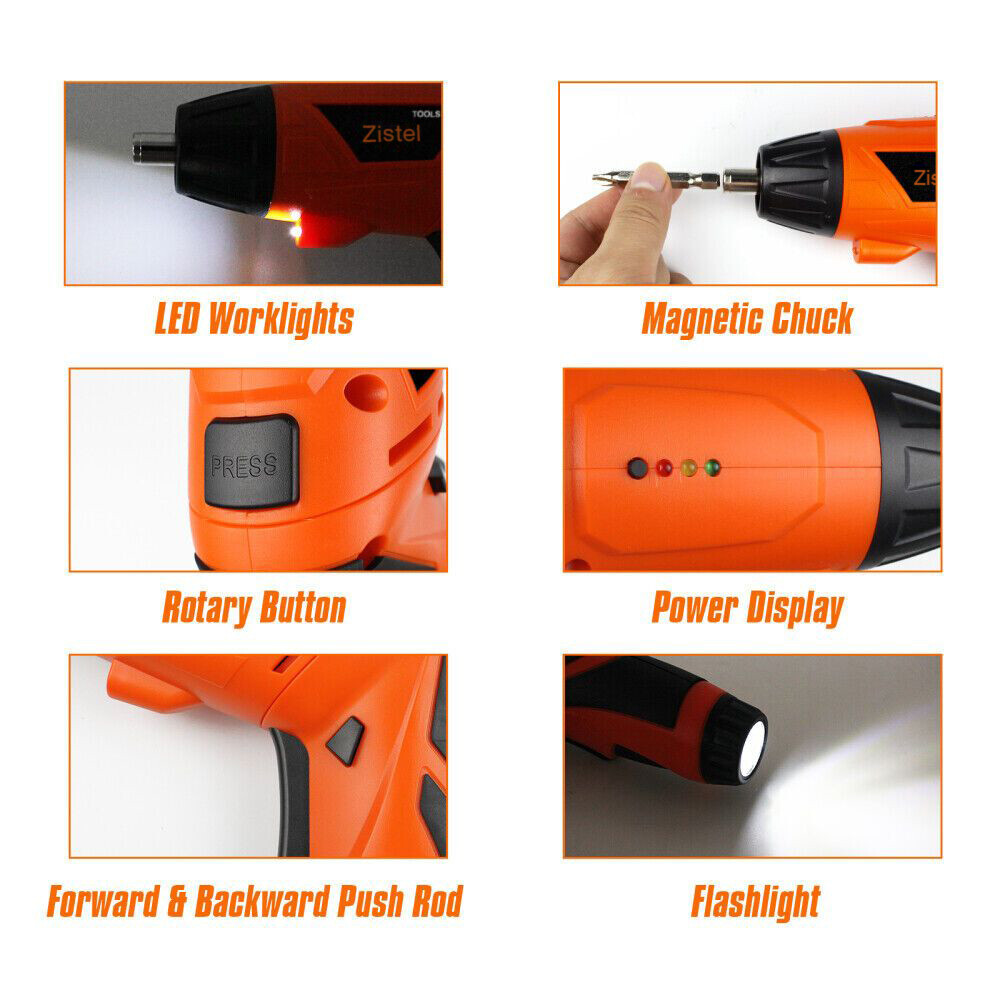 Electric Cordless Rechargeable Screwdriver Mini Power Screw Driver Tool Bits A++