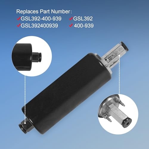 Universal External Inline Performance Fuel Pump Black 255LPH Replacement For