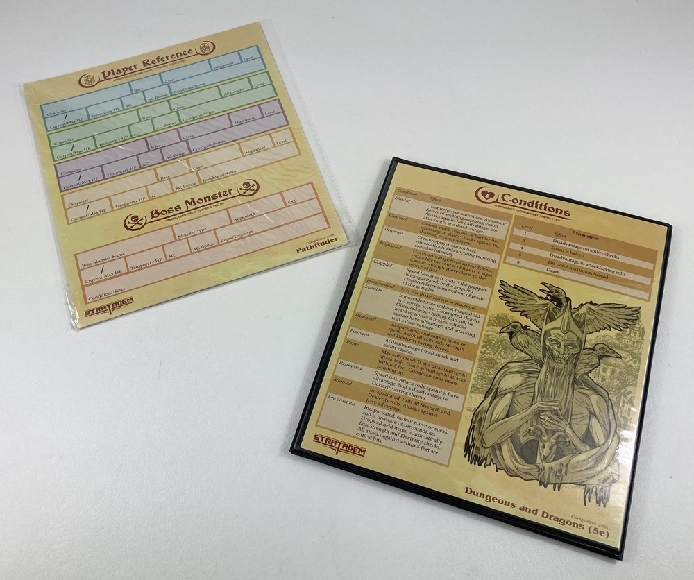 Stratagem the Master'S Tome 4-Panel Customizable GM Screen with Inserts