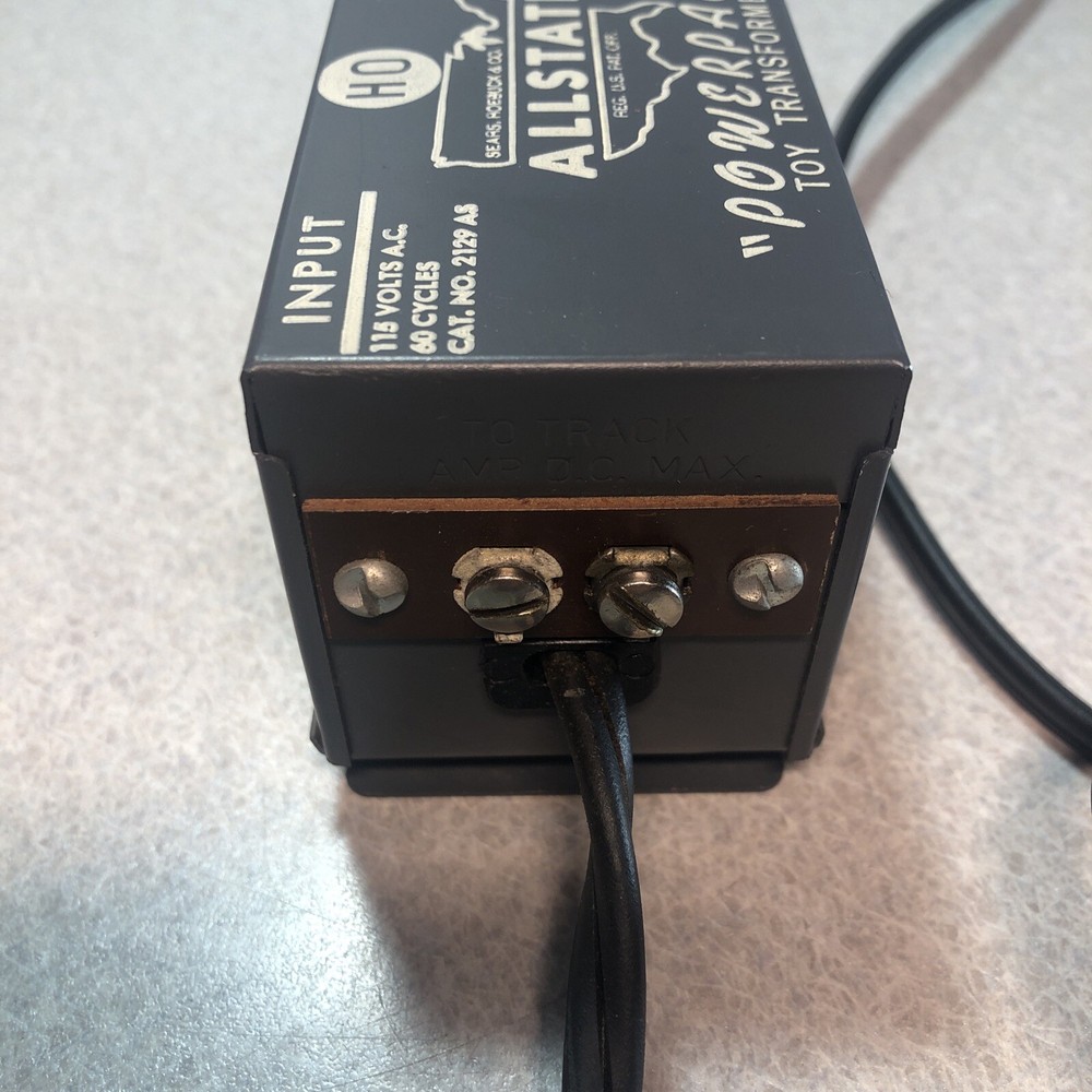 Vintage Sears Allstate "Powerpack" Toy Transformer [Works; Controllers Untested]