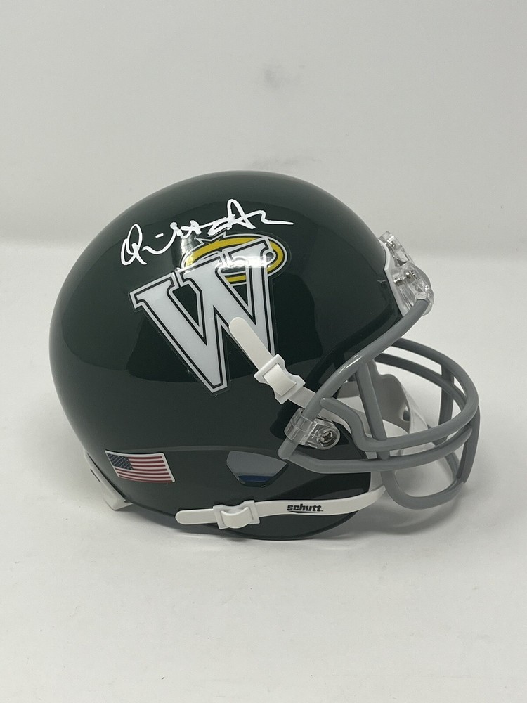 Quinton Aaron “The Blindside” Big Mike Autographed Wingate Mini Helmet JSA