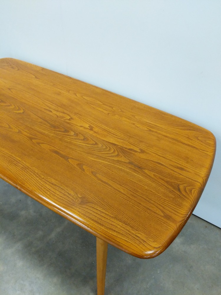 Vintage Ercol Mid Century Modern Plank Dining Table