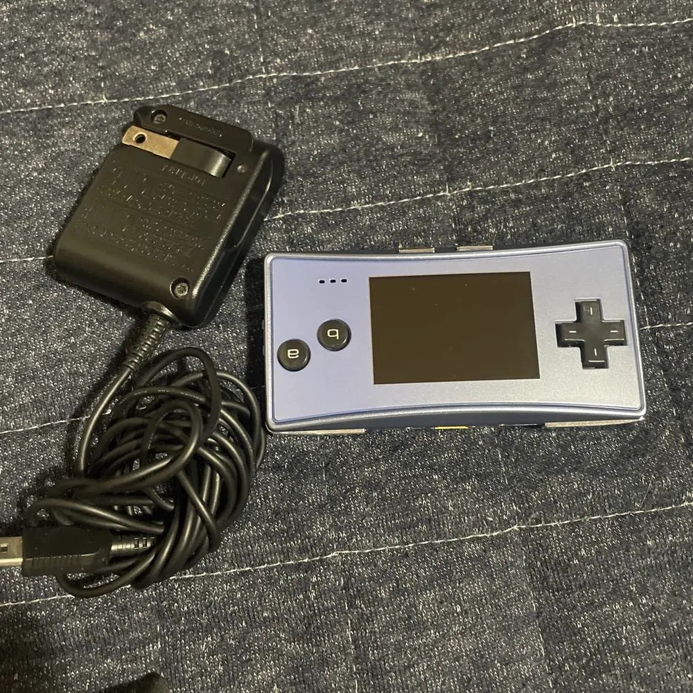 [Excellent Condition] Nintendo Game Boy Micro Blue Silver Japan