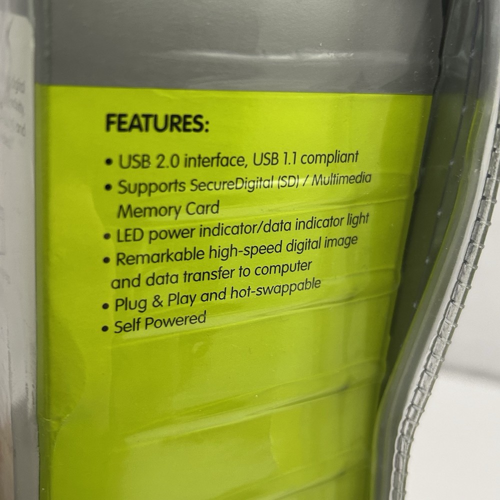 IOGEAR USB 2.0 Hi-Speed Card Reader Model-CFR901CF Compact Flash Memory New