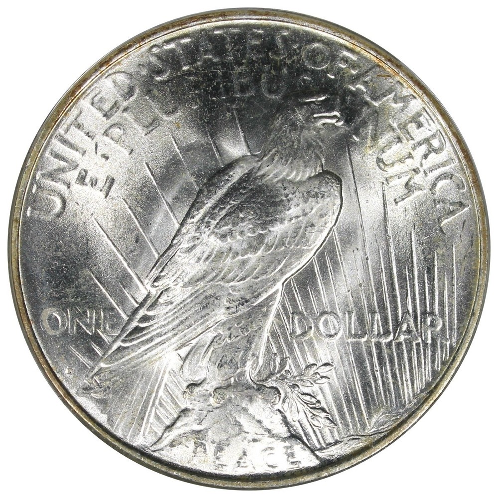 1923-D Peace Dollar PCGS MS63 Flashy Better Date $1