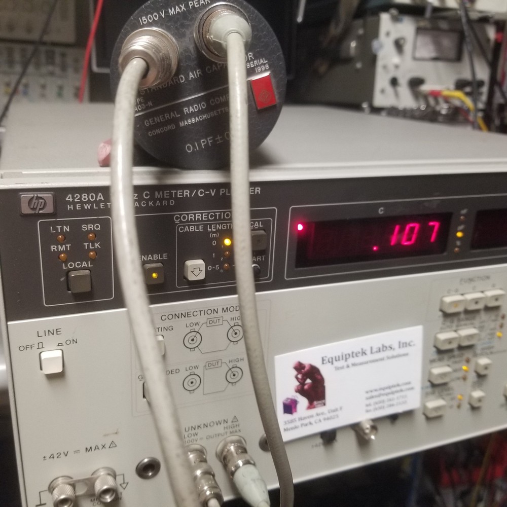 HP 4280A 1 MHz Capacitance Meter C-V Plotter PERFECT +/-100V Bias GPIB interface