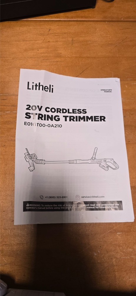 Litheli Cordless String Trimmer 20V Trimmer Tool Only
