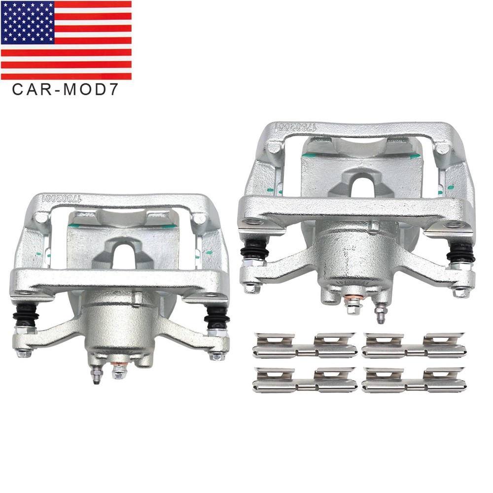 Rear Pair Brake Calipers w/ Brackets Assembly for 2012-2015 2016 Ford F-150