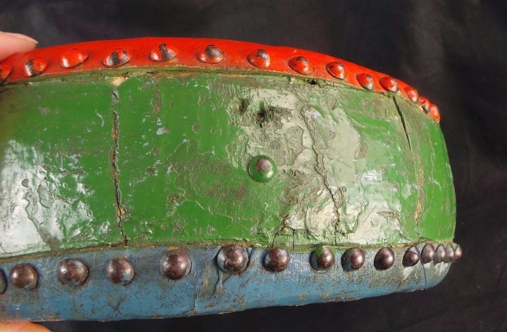 VTG Native American Drum / Bongo Hand Painted