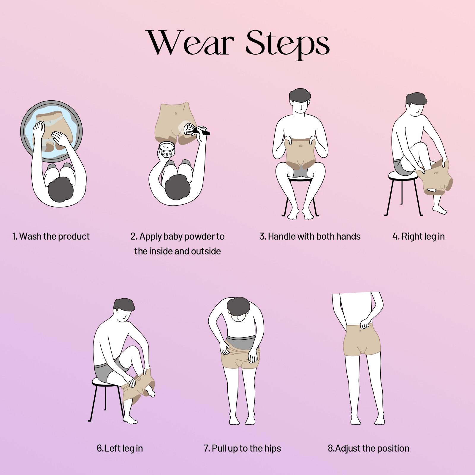 Roanyer Silicone Buttocks Underwear Hip Enhancer Pants Crossdresser Tansgender