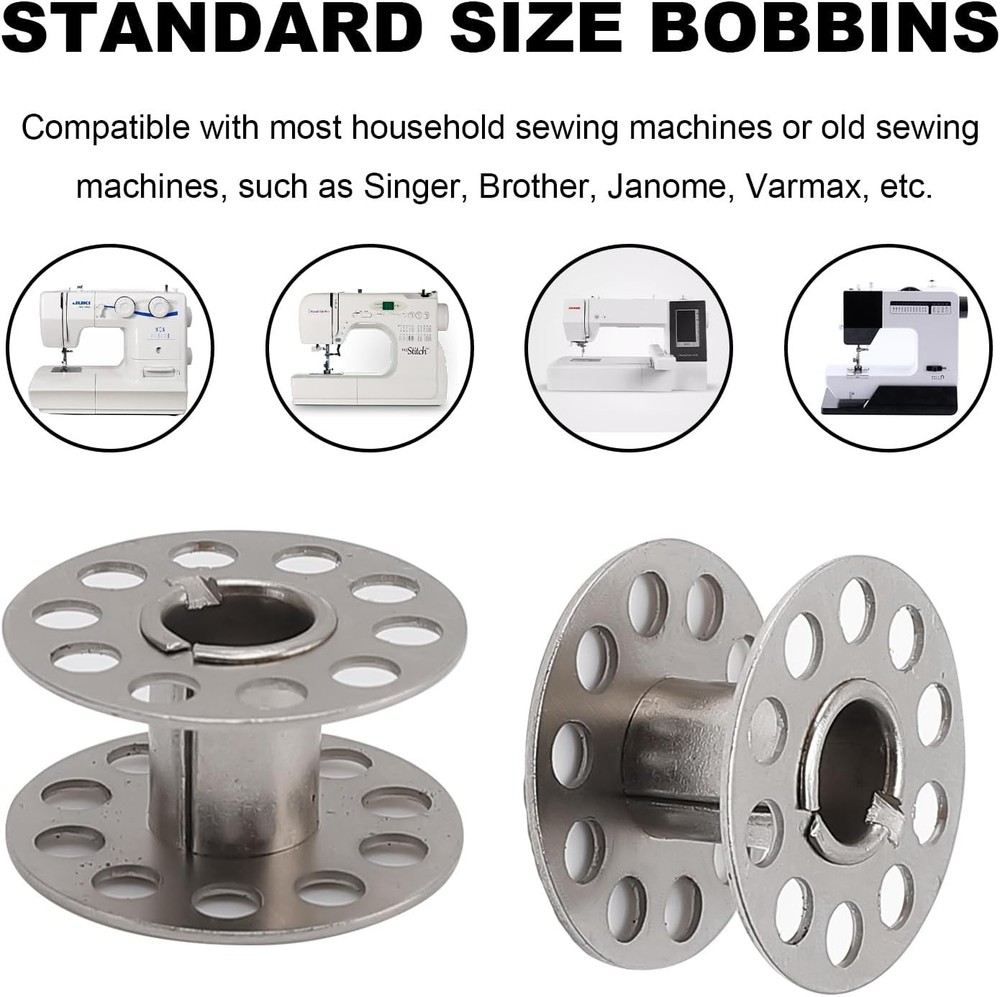 Metal Sewing Machine Bobbins Universal Compatible